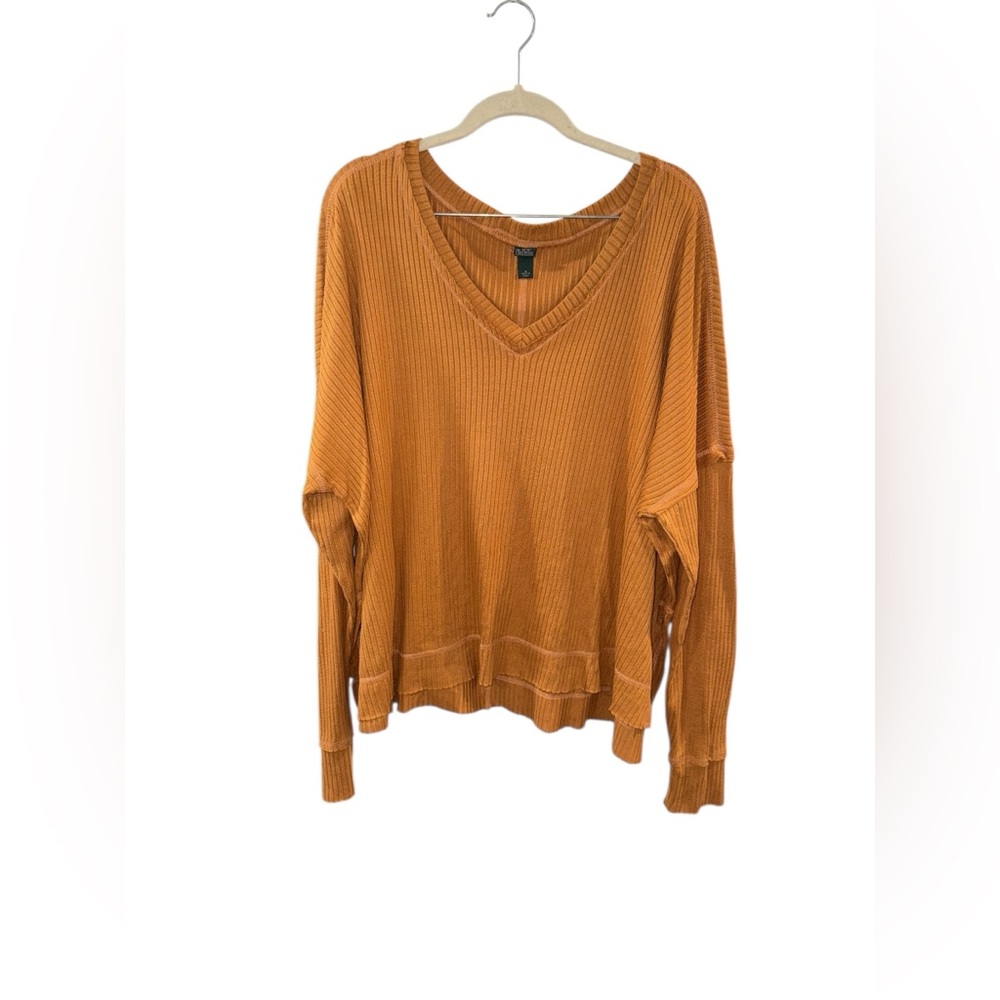Wild Fable Burnt Orange V-Neck Sweater